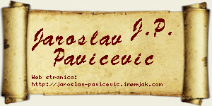 Jaroslav Pavičević vizit kartica